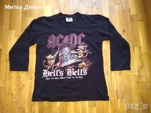ACDC Bells Bells I got my=== тениска дълъг ръкав  размер Л, снимка 2 - Тениски - 49963668
