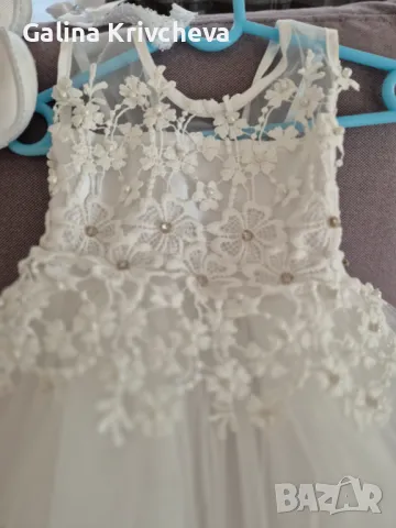 Официална рокля 92-98, снимка 2 - Бебешки рокли - 47352478