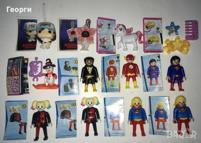 Kinder Surprise DC Playmobil, Stranger Things, Pony + други., снимка 2 - Фигурки - 52818380