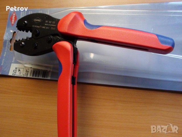 KNIPEX 97 52 33 SB "PreciForce" - Profi Crimp Клещи за кабелни обувки 0,5-10mm², от DEUTSCHLAND !!!, снимка 3 - Клещи - 26987712