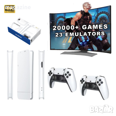 БЕЗЖИЧНА ИГРОВА КОНЗОЛА GAME STICK 4K HD 20,000 ВГРАДЕНИ ИГРИ, снимка 4 - PlayStation конзоли - 44901449