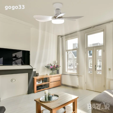 модерна вентилатора лампа, снимка 2 - Настолни лампи - 51172941