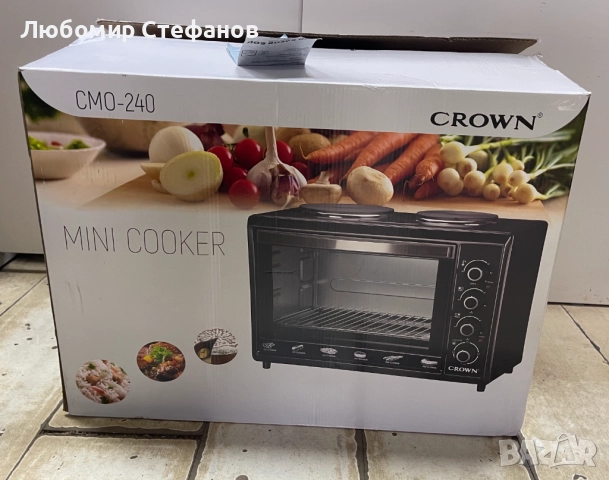 Мини готварска печка Crown CMO-240 , снимка 1
