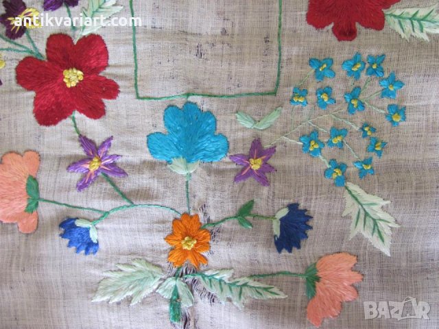 19 век Ръчно бродирана Рамка за Снимка, снимка 4 - Антикварни и старинни предмети - 27562348