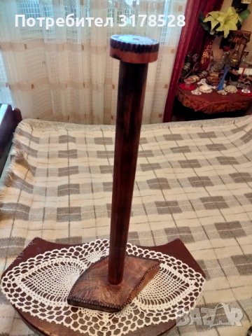 Дървена стойка за шлем, снимка 2 - Оборудване и аксесоари за оръжия - 39713422