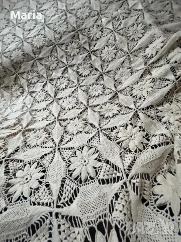 Плетено покривало за спалня,плетено е ръчно, снимка 4 - Други стоки за дома - 47964757
