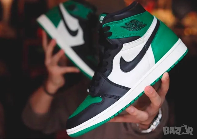 Air Jordan 1 Retro High OG „Pine Green“ номер 41 маратонки / кецове , снимка 3 - Кецове - 52999009