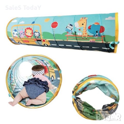 Тунел за игра, Бебешка играчка, Ø48x160см - Fisher Price, снимка 2 - Други - 44027780