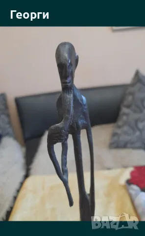 Бронзова статуетка-334, снимка 6 - Антикварни и старинни предмети - 50131264