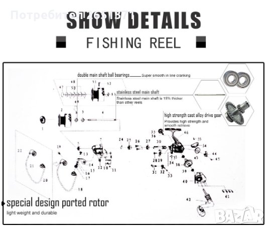 Шаранска макара MITCHELL 9000 - 170 лв., снимка 10 - Макари - 34726477