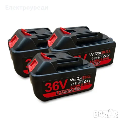 4в1 Комплект Акумулаторен трион 16 см шина, ъглошлайф 125ММ, гайковерт  винтоверт 36V  3 бр. батерии, снимка 6 - Други инструменти - 47614918