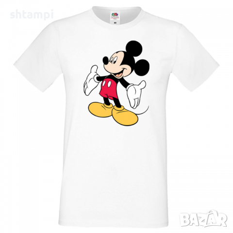 Мъжка тениска Mickey Mouse 7 Подарък,Изненада,Рожден ден, снимка 9 - Тениски - 36576508