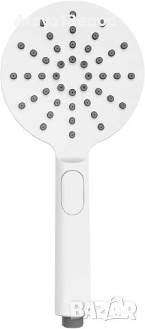WENKO Дизайнерска душ слушалка с 3 типа водна струя, бяла