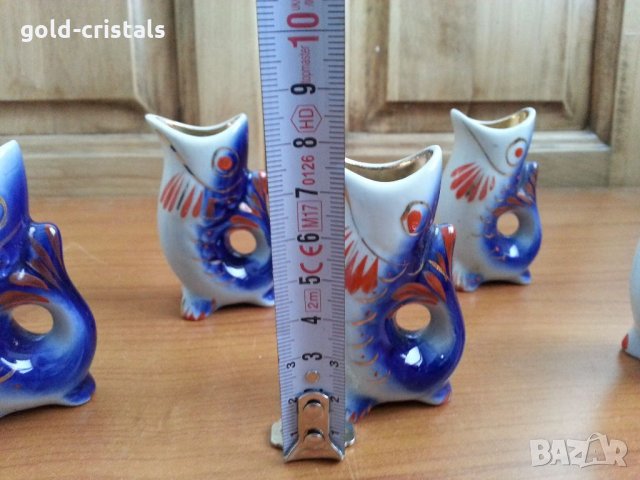  руски порцелан рибки , снимка 2 - Антикварни и старинни предмети - 35296994