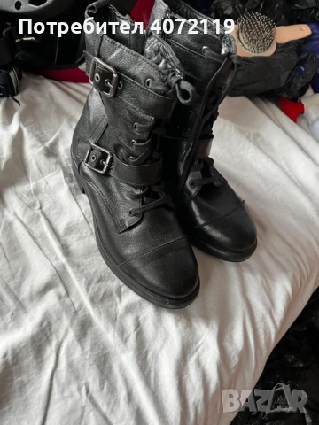 кожени дамски ботуши , снимка 1