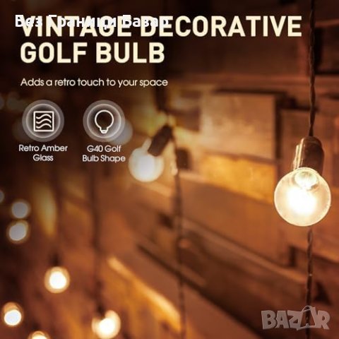 Нов комплект 2 броя LED Крушки E14 Топло Бяла 1.5W Винтидж Декоративна , снимка 4 - Крушки - 43377744