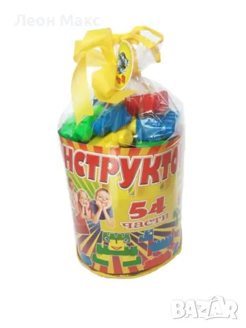Детски Конструктор с едри елементи 54 части, снимка 2 - Конструктори - 47799377