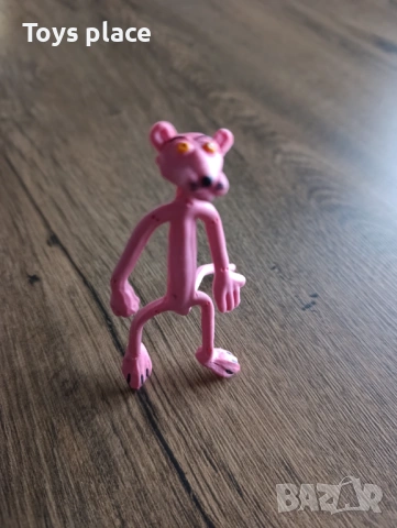 Стара фигурка Пинко розовата пантера, огъваща се 