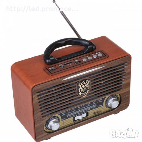 Ретро радио MEIER M-115BT - Bluetooth Usb Sd Fm, снимка 2 - MP3 и MP4 плеъри - 33035578