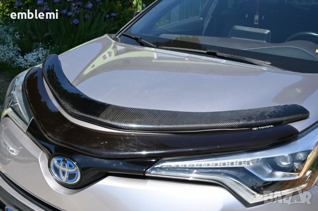 Карбонов протектор за капака TOYOTA CHR, снимка 1 - Аксесоари и консумативи - 36819572