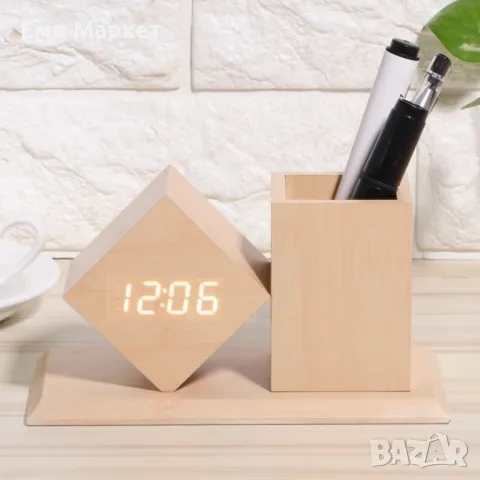 Органайзер и LED часовник с няколко показателя 2 в 1, снимка 4 - Органайзери - 49120219