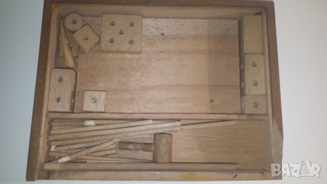 Стар дървен конструктор Матадор, снимка 13 - Антикварни и старинни предмети - 43300236