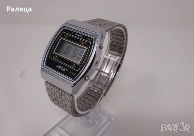 Мъжки електронен часовник Atron от 80-те години, снимка 2 - Мъжки - 53051517