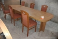Комплект масивна разтегателна маса с 6 стола, снимка 2