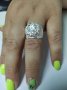 Дамски сребърен пръстен.Класика ретро тип Перла в короната. Състояние ново. , снимка 3