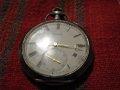 Сребърен часовник Зенит ZENITH с ниело, снимка 1 - Антикварни и старинни предмети - 28257455