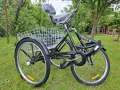 SUPER BRAND 24 цолов Сгъваем Триколесен Велосипед Нова Триколка с товарен кош, снимка 15