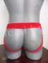 Уникален супер секси F99-27 Мъжки Джок /стринг, прашка/ широк ластик червен, снимка 3