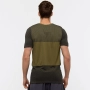 ASICS fuzeX Seamless SS Top Martini Olive - страхотна мъжка тениска Л, снимка 2