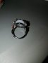 Прекрасен дамски пръстен със сребърно покритие S925, с красив камък с отблясъци и нежни цветя, снимка 5
