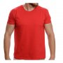 Нова мъжка изчистена тениска в червен цвят