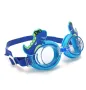 Детски силиконови очила за плуване, Динозавър, Син, 3-6 години., снимка 2