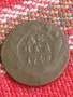 Медна монета денга 1749 , снимка 1