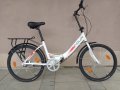 Продавам колела внос от Германия Алуминиев двойно сгъваем велосипед TOUR SPORT 24 цола SHIMANO NEXUS, снимка 1
