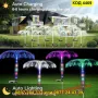 Цветна соларна лампа с RGB подсветка –  Медуза - КОД 4469, снимка 6