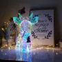 Ръчно изработена USB/батерии Великолепна, голяма, светеща скулптура LED Фентъзи Еленче, снимка 1