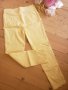 Жълти еластичти бермуди с дантела, снимка 1 - Къси панталони и бермуди - 28919975
