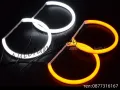 Cotton LED Angel Eyes Ангелски очи BMW X5 E53 white+yellow (+мигач), снимка 2