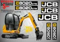 JCB 8008cts стикери надписи, снимка 9