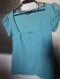 Дамска памучна блуза с къс ръкав, снимка 1 - Тениски - 28967667
