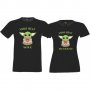 Комплект тениски за влюбени Yoda best husband| wife, снимка 1 - Тениски - 33012811