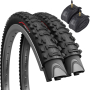  Fincci  чифт външни и вътрешни гуми 26 x 2,125 НОВИ, снимка 1 - Части за велосипеди - 44892468