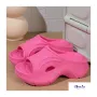 Розови дамски олекотени чехли на платформа, снимка 2