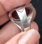 Стар турски сребърен пръстен с Карнеол - камъкът на любовта и здравето, снимка 9