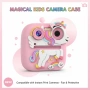 Детска мини камера с моментален печат – Еднорог, Digital Mini Print Camera с термо принтер, снимка 2