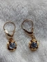 Винтидж модел златни висящи обеци, снимка 1
